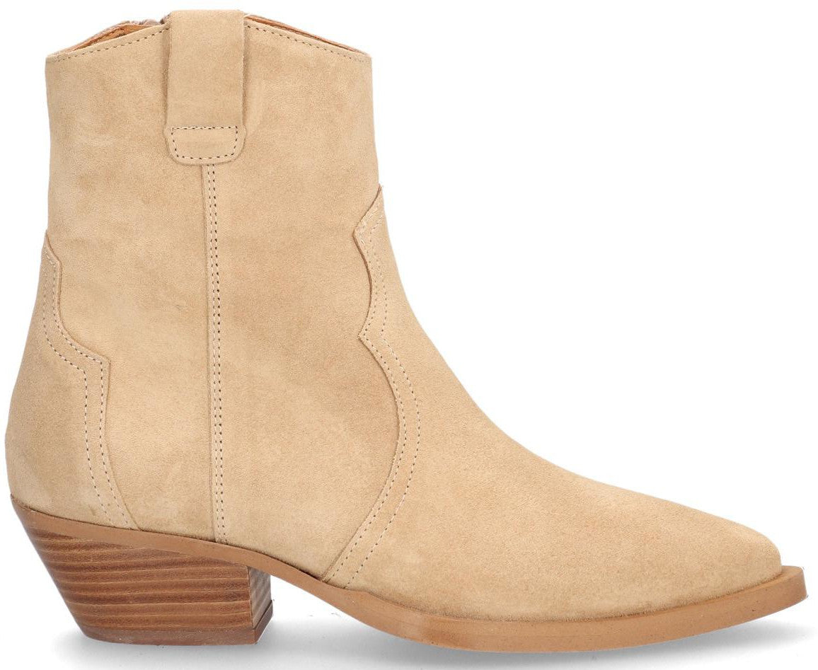 Bottines Alpes Femme Beige ALPE WESTERN